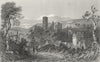 GERMANY. Ruins, Sonnenberg. Tombleson 1830 old antique vintage print picture