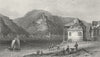 GERMANY. St Goarshausen ruins, Katze. Goarshaven  1830 old antique print