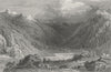 GERMANY. Middle Rhine, valley of Curlim. Tombleson 1830 old antique print