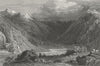 GERMANY. Middle Rhine, valley of Curlim. Tombleson 1830 old antique print