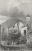 GERMANY. Roman Tower Marsoil. Tombleson parade 1830 old antique print picture