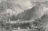 GERMANY. Tusis. Tombleson 1830 old antique vintage print picture