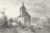GERMANY. Wasserstelz. Tombleson Boat Figure Goats 1830 old antique print