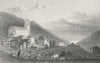 GERMANY. Convent of Disentis. Tombleson cows 1830 old antique print picture