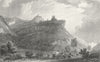 GERMANY. Convent Pfeffers. Horse coach 1830 old antique vintage print picture