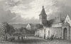 GERMANY. Convent of Reichenau. Tombleson 1830 old antique print picture