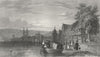 GERMANY. Boppard. Tombleson St river 1830 old antique vintage print picture