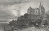 GERMANY. Breisach. Tombleson Cart Dog boats 1830 old antique print picture
