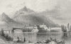 GERMANY. Reichenau. Tombleson 1830 old antique vintage print picture