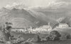 SWITZERLAND. Chur, Coire. Germany(Choire). Tombleson 1830 old antique print