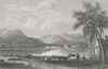 GERMANY. Ferry Oberried. Tombleson Horse & Cart 1830 old antique print picture