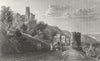 GERMANY. Ruins, Furstenberg. Tombleson ruins 1830 old antique print picture