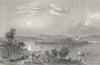 GERMANY. Isle Meinau, lake Constance. Horse 1830 old antique print picture