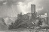 GERMANY. Lahneck Castle. Tombleson 1830 old antique vintage print picture