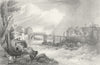 SWITZERLAND. Laufenburg. Germany. Tombleson 1830 old antique print picture