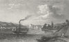 GERMANY. Ludwigshafen, lake Constance. Steam Boat 1830 old antique print