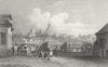 GERMANY. Manheim. Tombleson bridge Horse 1830 old antique print picture