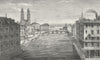 ZURICH. Ausblick von untern Brucke. Weber 1879 old antique print picture