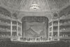 PARIS. Academie Royale Musique. Performance 1828 old antique print picture