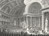 PARIS. Chambre Pairs, Proces Polignac, Peyronnet  1834 old antique print