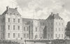 PARIS. Palace of Luxembourg. France. Pugin-Roberts 1828 old antique print