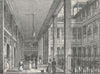 PARIS. Passage du Saumon. France. Pugin Elegant Dog 1828 old antique print