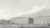PARIS. Place Louis Seize. Pugin Horses Carriages 1834 old antique print