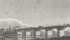 PARIS. Pont D'Austerlitz. Pugin river boats bridge 1828 old antique print