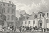 PARIS. Poste Royale. France. Pugin Horses Dogs 1828 old antique print picture