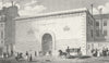 PARIS. Timbre Royal. Horse drawn coach dog 1828 old antique print picture
