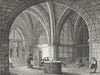 PARIS. L'entree jail Conciergerie  1834 old antique vintage print picture