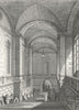 PARIS. L'escalier Palais Justice  1828 old antique vintage print picture