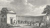 PARIS. Menagerie Jardin Plantes. dog 1828 old antique vintage print picture