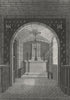 PARIS. Chapelle Expiatoire, Conciergerie. Cross 1834 old antique print picture