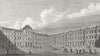 PARIS. Court of Louvre. France. Pugin-Roberts 1828 old antique print picture