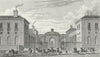 FAUBOURG ROULE 8E. Ecuries Roi. France. horse troops 1828 old antique print