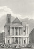 PARIS. Eglise St Eustace L'occident. Stalls 1834 old antique print picture