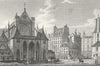 ST GERMAIN. Eglise L'auxerrois. Paris horse coach 1828 old antique print