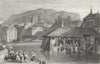 SWITZERLAND. Geneva. Swiss. Prout Washing clothes 1830 old antique print