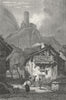 SWITZERLAND. Martigny. Swiss Prout baskets, heads 1830 old antique print