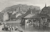 SWITZERLAND. Geneva. Swiss. Prout Washing clothes 1830 old antique print