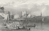 SWITZERLAND. Constance, Constanz. Swiss. boat 1830 old antique print picture