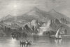 CROATIA. Waterfall, Krka. Illyria. Sargent 1846 old antique print picture