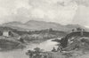 GENEVA. Swiss. Fullarton Lausanne, Finden 1850 old antique print picture