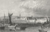 SWITZERLAND. Basel. Swiss Tombleson boats 1830 old antique print picture