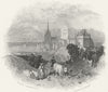 SWITZERLAND. Lausanne. Swiss. Fullarton-Finden 1850 old antique print picture