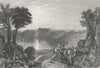 ZURICH. Lake. Clark 1840 old antique vintage print picture