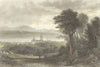 SWITZERLAND. Lausanne. Swiss. Fielding-Finden 1832 old antique print picture