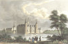 DENMARK. Schloss Friederichsburg. Castle 1850 old antique print picture