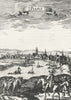 SWITZERLAND. De LVIII. Swiss Basel. Mallet boats 1683 old antique print